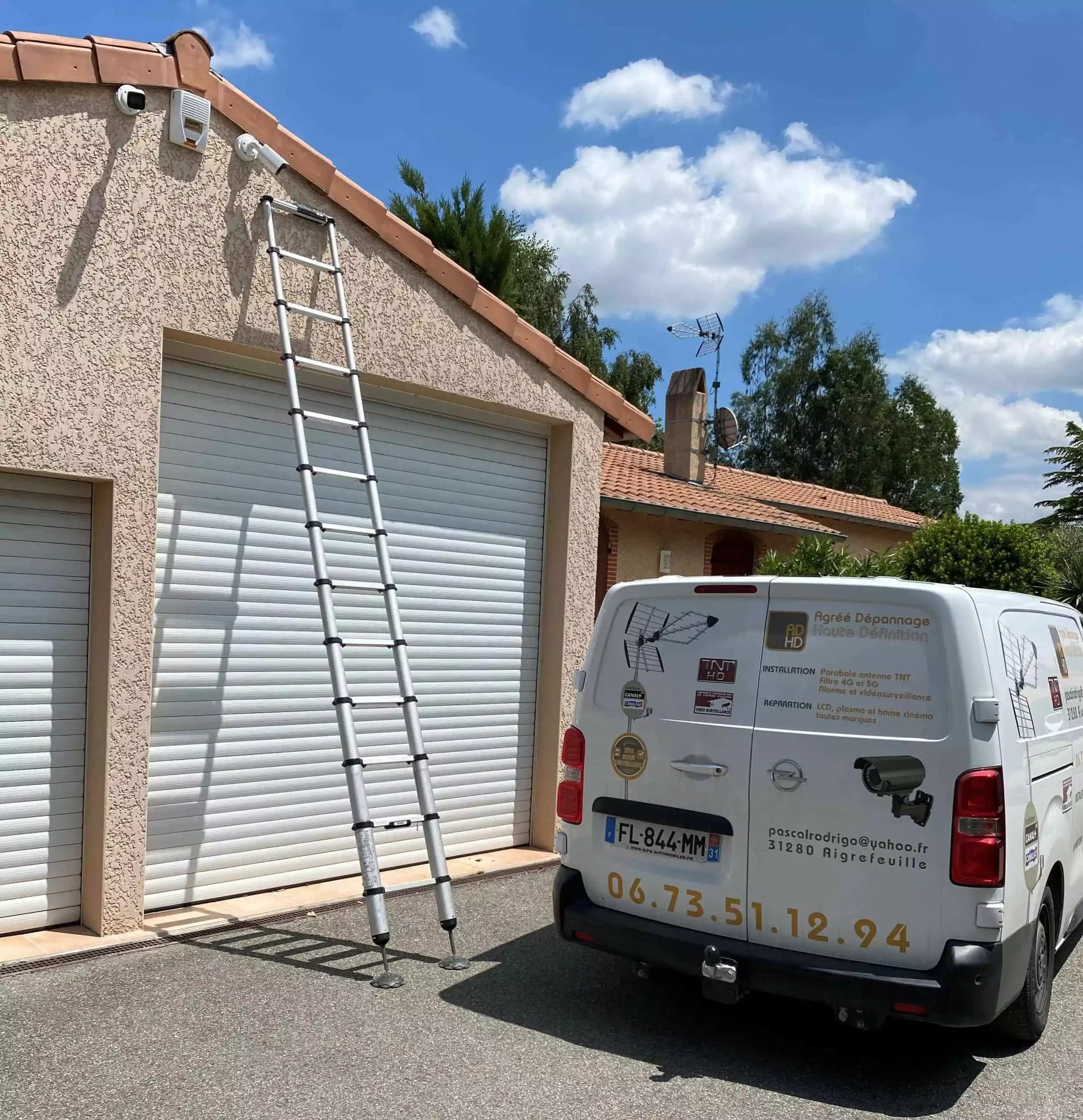 Alarme de surveillance et caméra vidéo